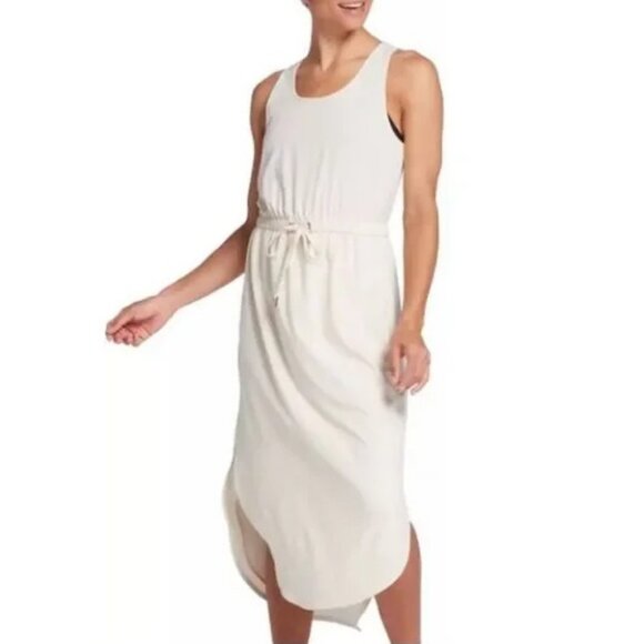 CALIA by Carrie Underwood Dresses & Skirts - NEW Calia Racerback Midi Dress Birch Women's Size XL Drawstring Waist Athleisure